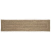 Vidaxl vloerkleden rechthoekig natuurlijk en zwart 60 x 250 cm jute