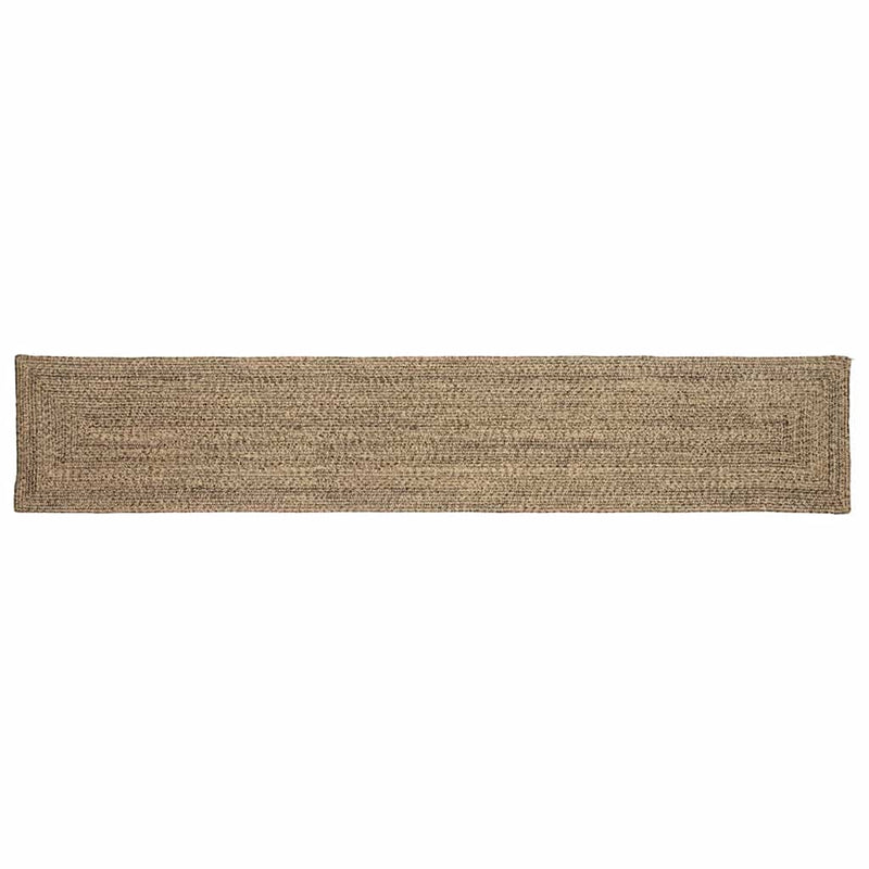 Tappeti Vidaxx rettangolari in iuta naturale e nera 60 x 400 cm
