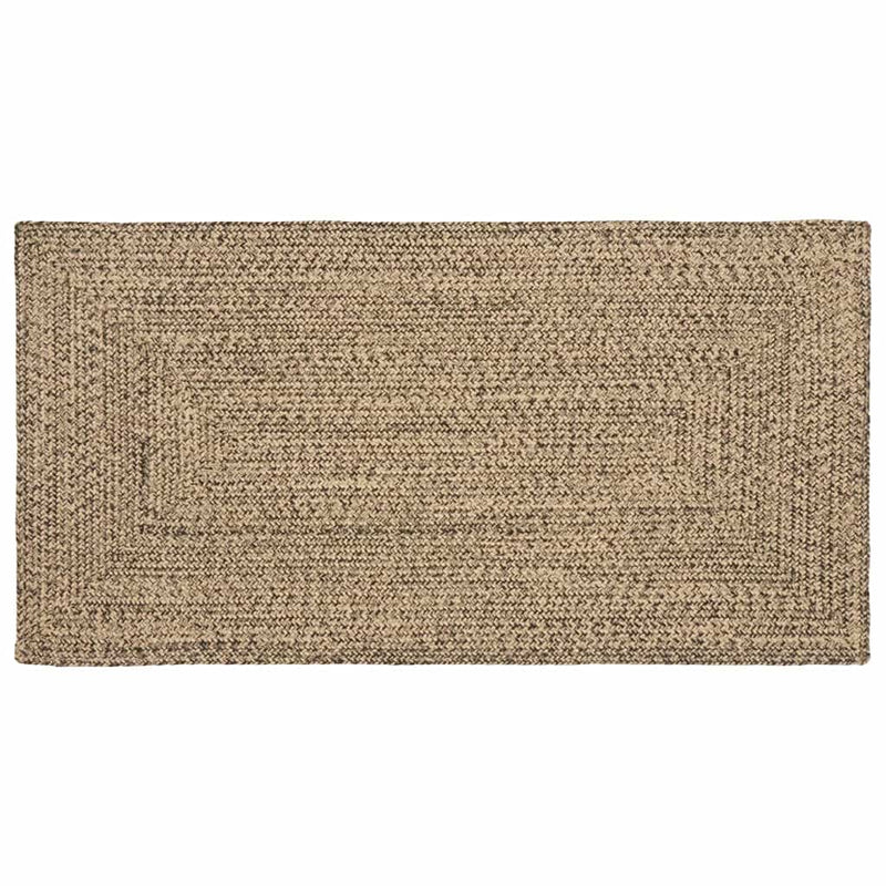 Tappeti rettangolari Vidaxl naturale e nero 80 x 150 cm in iuta