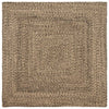 Tappeti Vidaxx quadrati in iuta naturale e nera 120 x 120 cm
