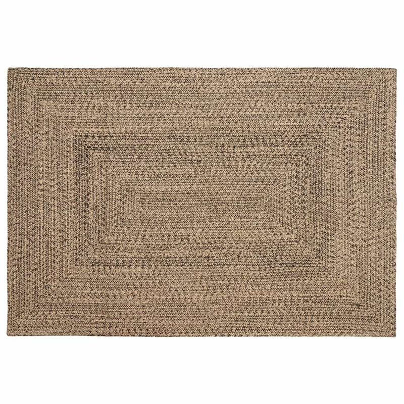 Alfombras vidaxl rectangulares yute natural y negro 140 x 200 cm