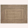 Vidaxx alfombras rectangulares yute natural y negro 240 x 340 cm