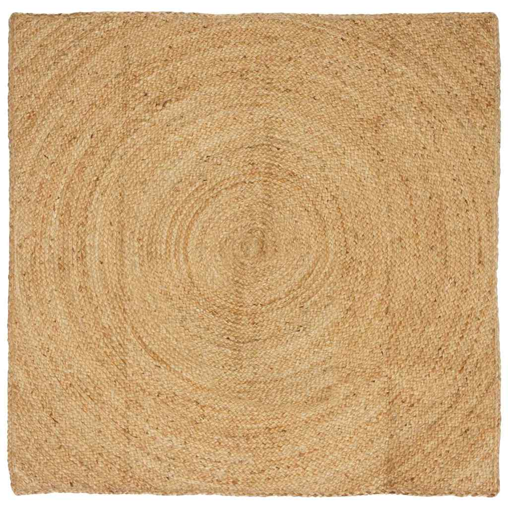 Vidaxl vloerkleden vierkant bruin 120 x 120 cm jute