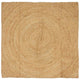 Vidaxl vloerkleden vierkant bruin 120 x 120 cm jute