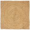Vidaxl vloerkleden vierkant bruin 160 x 160 cm jute