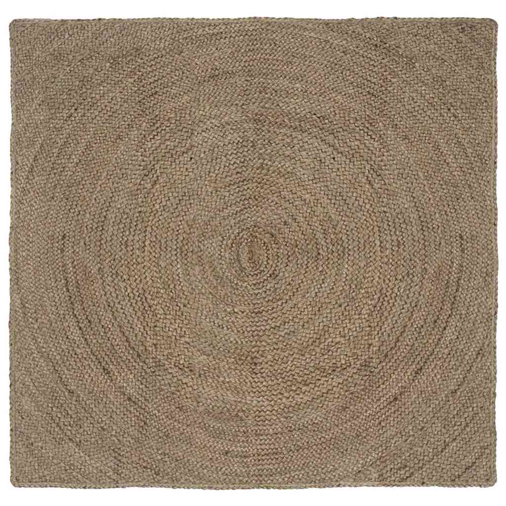Vidaxl vloerkleden vierkant grijs 120 x 120 cm jute