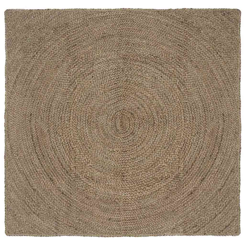 Vidaxl vloerkleden vierkant grijs 120 x 120 cm jute