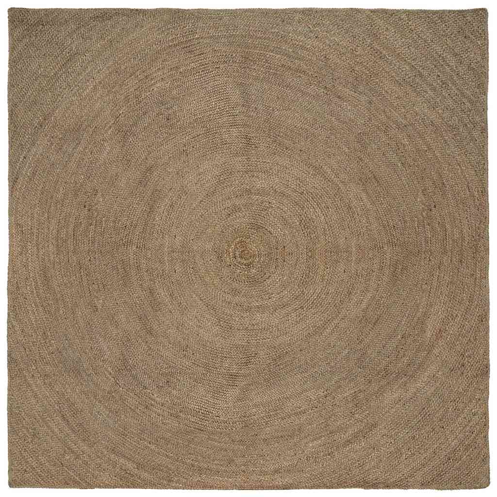 Vidaxl vloerkleden vierkant grijs 240 x 240 cm jute