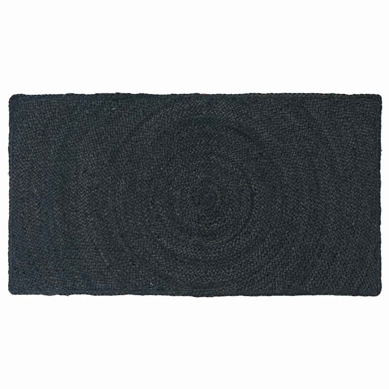 Alfombras vidaxl rectangular gris oscuro 60 x 110 cm yute