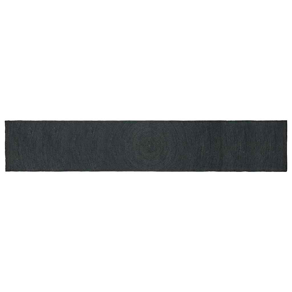 Alfombras vidaxl rectangular gris oscuro 60 x 400 cm yute