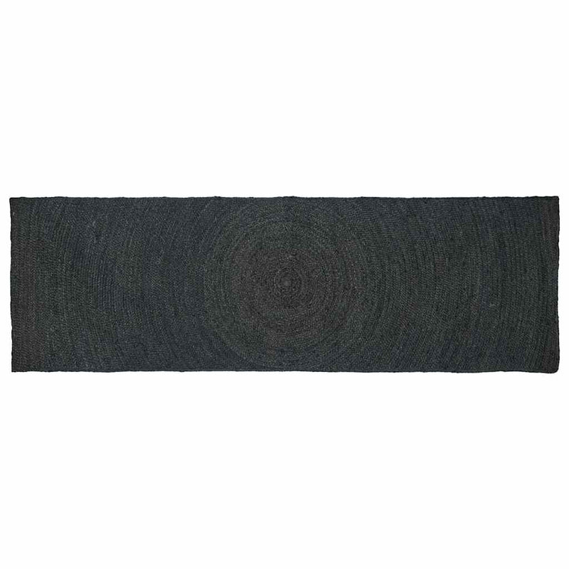 Alfombras vidaxl rectangular gris oscuro 80 x 200 cm yute