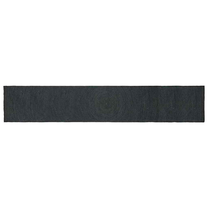 Alfombras vidaxl rectangular gris oscuro 80 x 400 cm yute