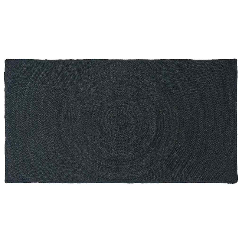 Alfombras vidaxl rectangular gris oscuro 100 x 200 cm yute