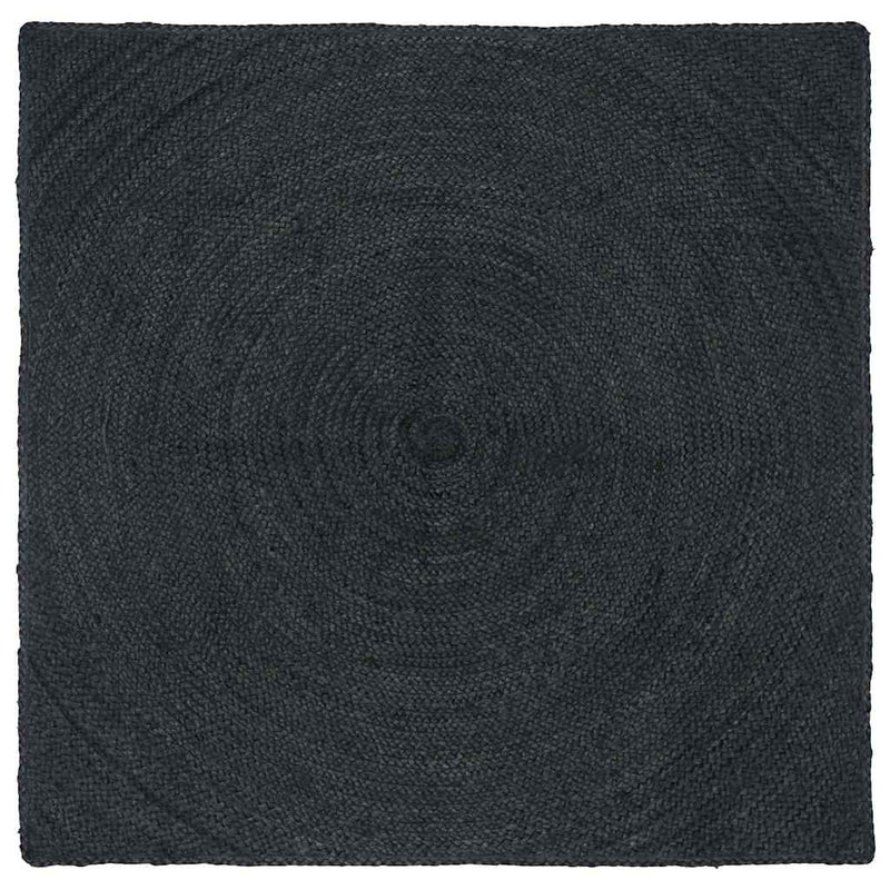 Vidaxl vloerkleden vierkant donkergrijs 160 x 160 cm jute