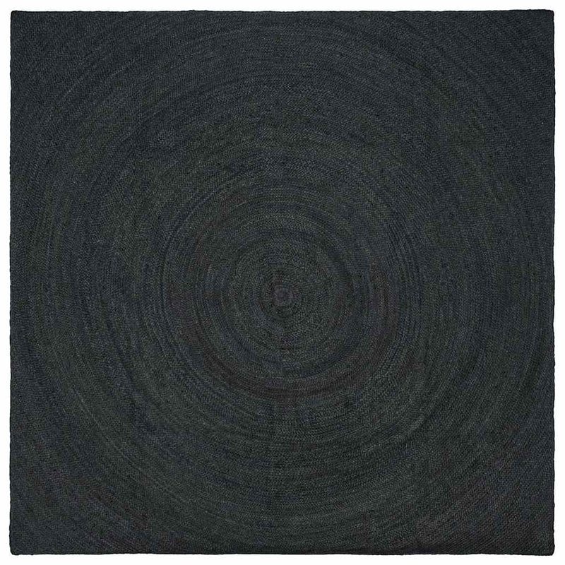 Vidaxl vloerkleden vierkant donkergrijs 240 x 240 cm jute