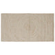 Alfombras vidaxl rectangulares yute natural y blanco 60 x 110 cm