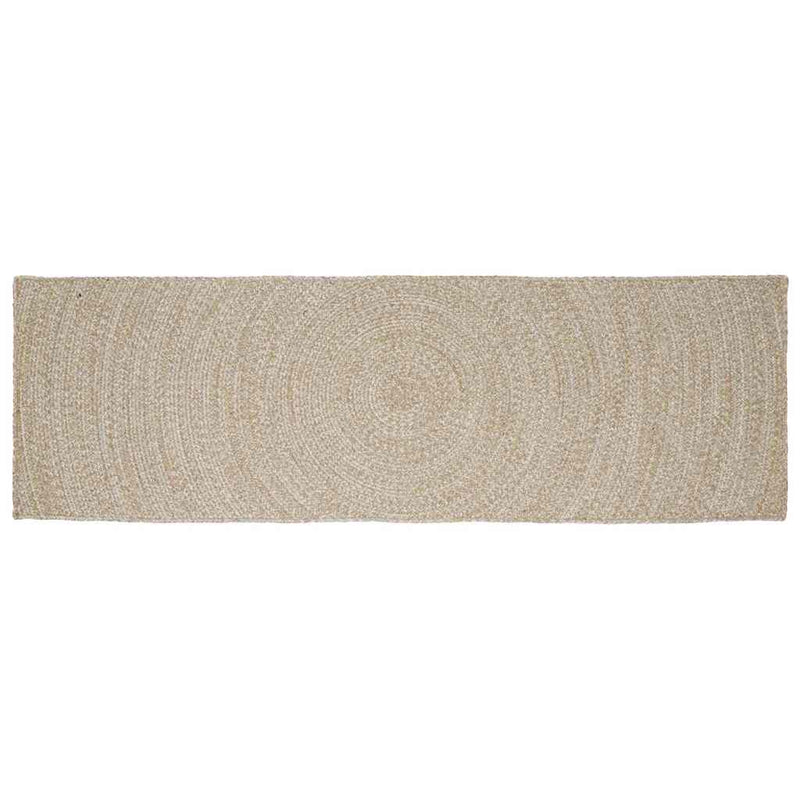 Vidaxx alfombras rectangulares natural y blanco yute 60 x 300 cm