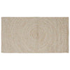 Alfombras vidaxl rectangulares yute natural y blanco 80 x 150 cm