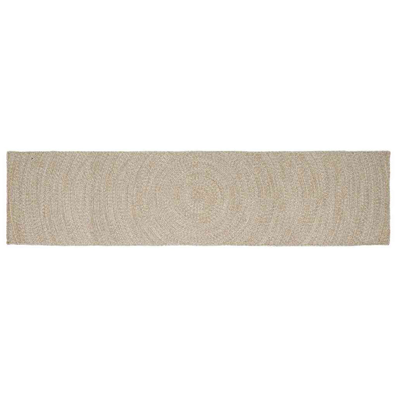 Vidaxx alfombras rectangulares natural y blanco yute 80 x 400 cm