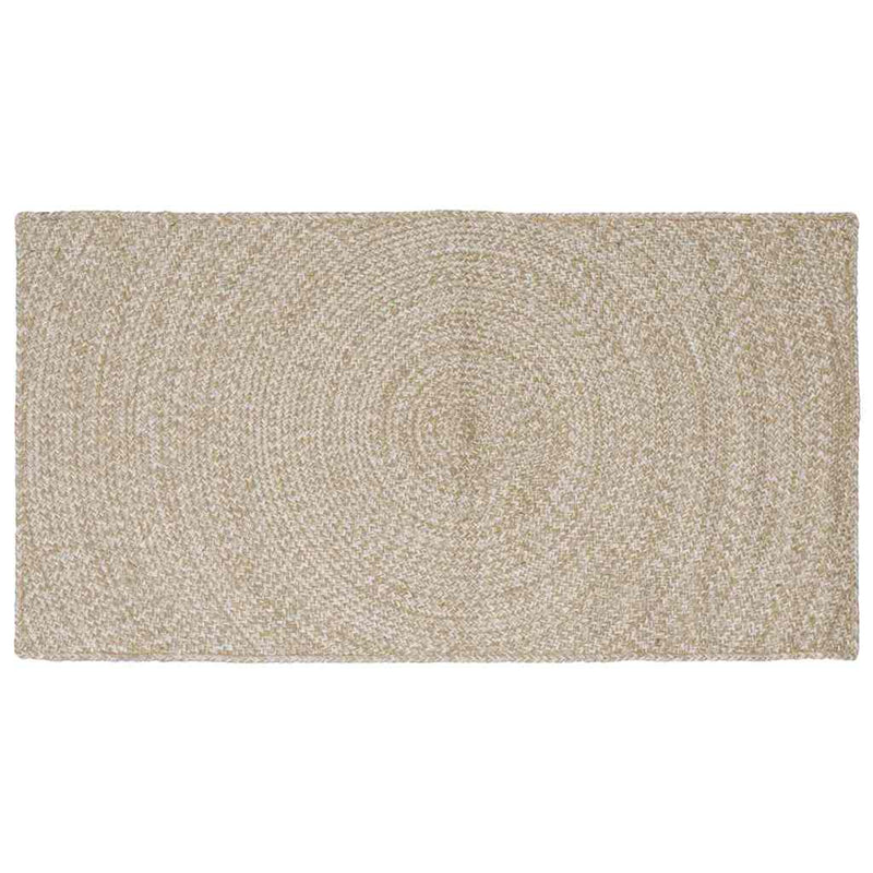 Vidaxx alfombras rectangulares natural y blanco yute 100 x 200 cm