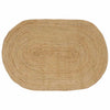 Vidaxl vloerkleden ovaal naturel 122 x 183 cm jute