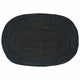 Tappeti Vidaxl ovale nero 100 x 152 cm iuta