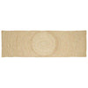 Vidaxl vloerkleed natuurlijk en wit 60 x 300 cm jute
