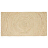 Vidaxl vloerkleed natuurlijk en wit 80 x 150 cm jute