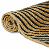 Alfombra vidaxx yute natural y negro 80 x 300 cm