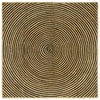 Tappeto Vidaxx naturale e nero 120 x 120 cm in iuta