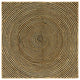Tappeto Vidaxx naturale e nero 120 x 120 cm in iuta