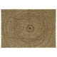 Tappeto Vidaxl naturale e nero 140 x 200 cm in iuta