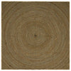 Vidaxx alfombra yute natural y negro 300 x 300 cm