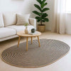 Tappeto Vidaxx naturale e nero 122 x 183 cm in iuta