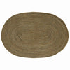 Tappeto Vidaxl naturale e nero 152 x 245 cm in iuta