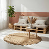 Vidaxl tapijt bruin ø 240 cm jute