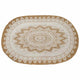 Vidaxl jute tapijt bloemen naturel 100 x 152 cm jute