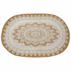 Vidaxl jute tapijt bloemen naturel 122 x 183 cm jute