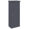 Scatola portainserti Vidaxx con serratura antracite 44,5 x 29 x 110,5 cm acciaio