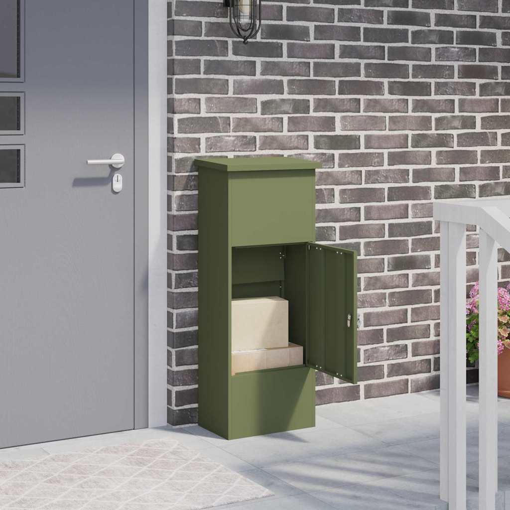 Vidaxx prospecto caja verde oliva 44,5 x 29 x 110,5 cm acero