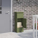 Scatola portainserti Vidaxx verde oliva 44,5 x 29 x 110,5 cm acciaio