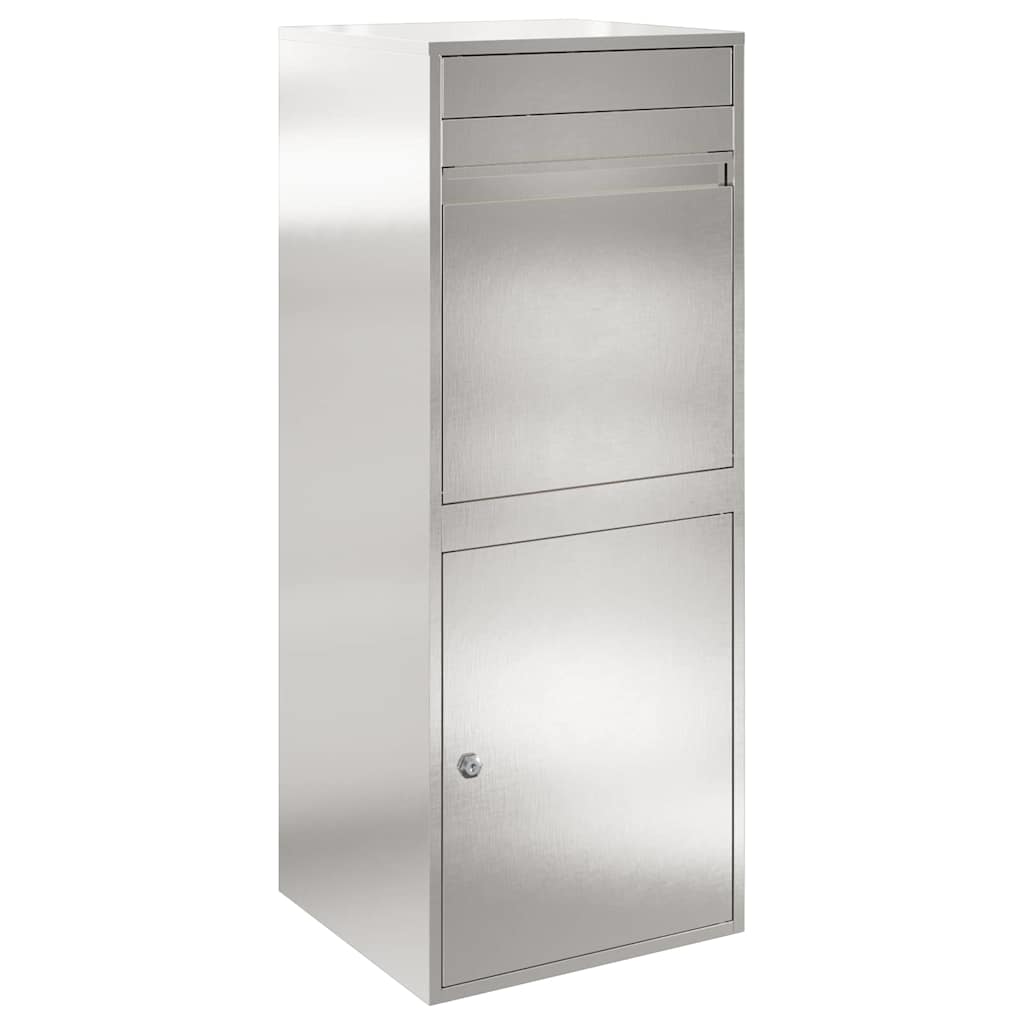 Caja de prospecto VidaXL plateada 47,5 x 38 x 59 cm acero inoxidable