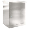 Caja de prospecto VidaXL plateada 47,5 x 38 x 59 cm acero inoxidable