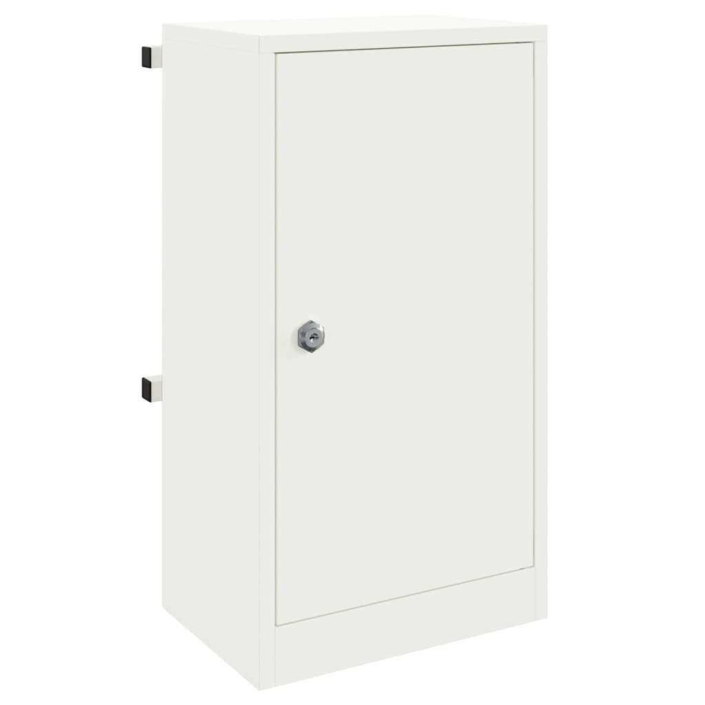 Cassetta delle lettere Vidaxx con portaoggetti con porta in acciaio bianco 30 x 20 x 55 cm