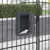 Vidaxl brievenbus met opslag met slot antraciet 30 x 20 x 55 cm staal