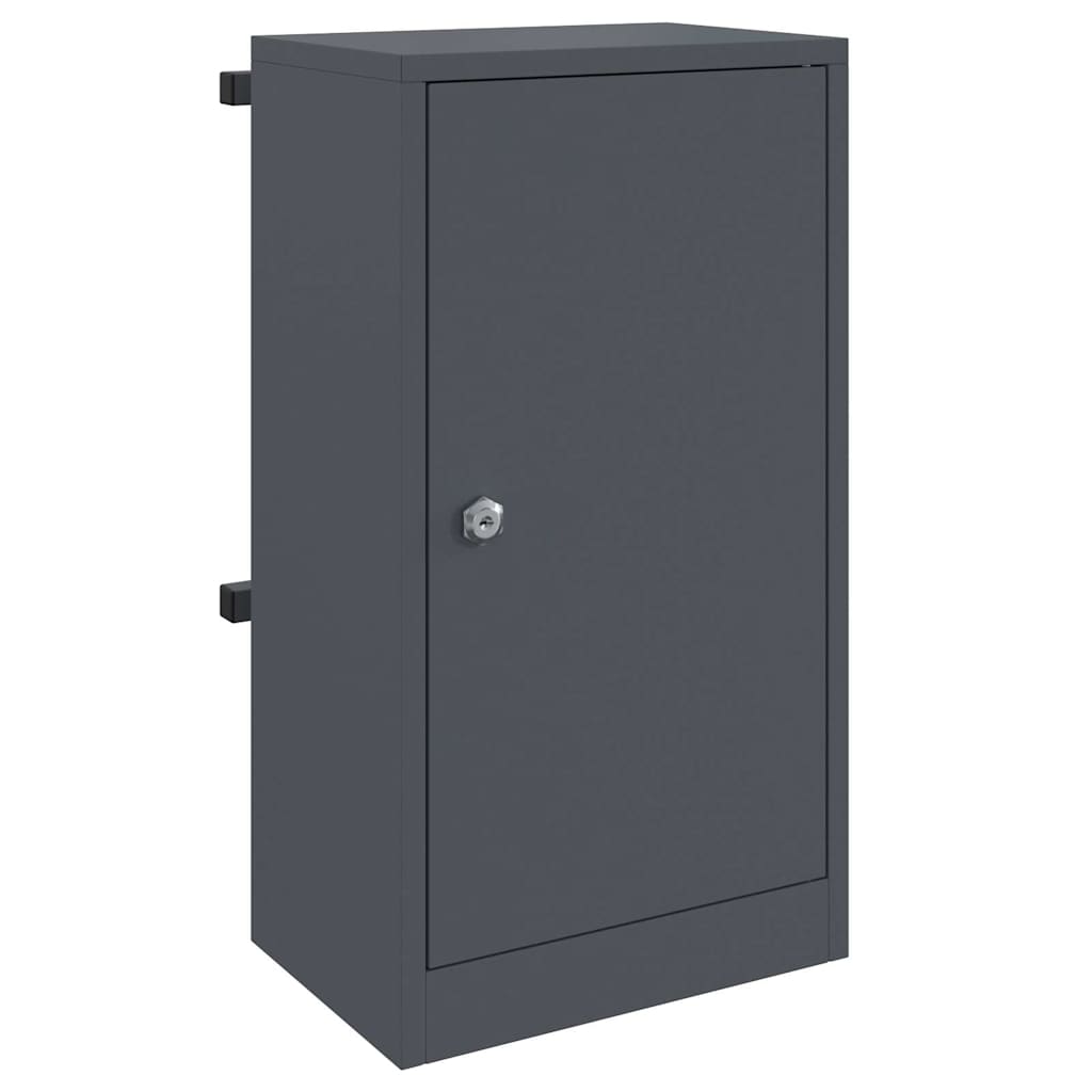 Vidaxl brievenbus met opslag met slot antraciet 30 x 20 x 55 cm staal