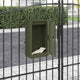 Vidaxl brievenbus met opslag met slot olijfgroen 30 x 20 x 55 cm staal
