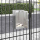 Buzón vidaxx con almacenamiento plateado 30 x 20 x 55 cm acero inoxidable