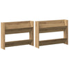 Vidaxl schoenenkast 2 pcs artisan eiken 85 x 18 x 90 cm bewerkt hout