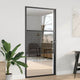 VidaXL puerta de cristal calado negro 76 x 3,5 x 201,5 cm aluminio